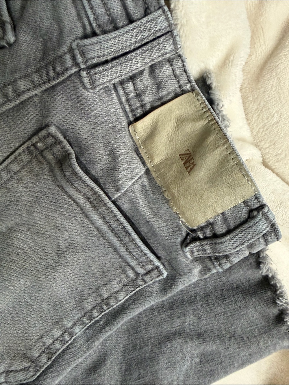 ZARA girl Slim Straight Gray Jeans